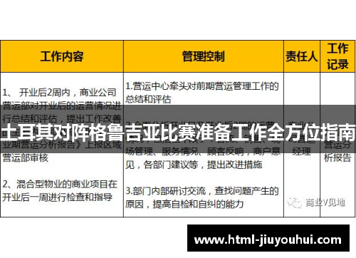 土耳其对阵格鲁吉亚比赛准备工作全方位指南